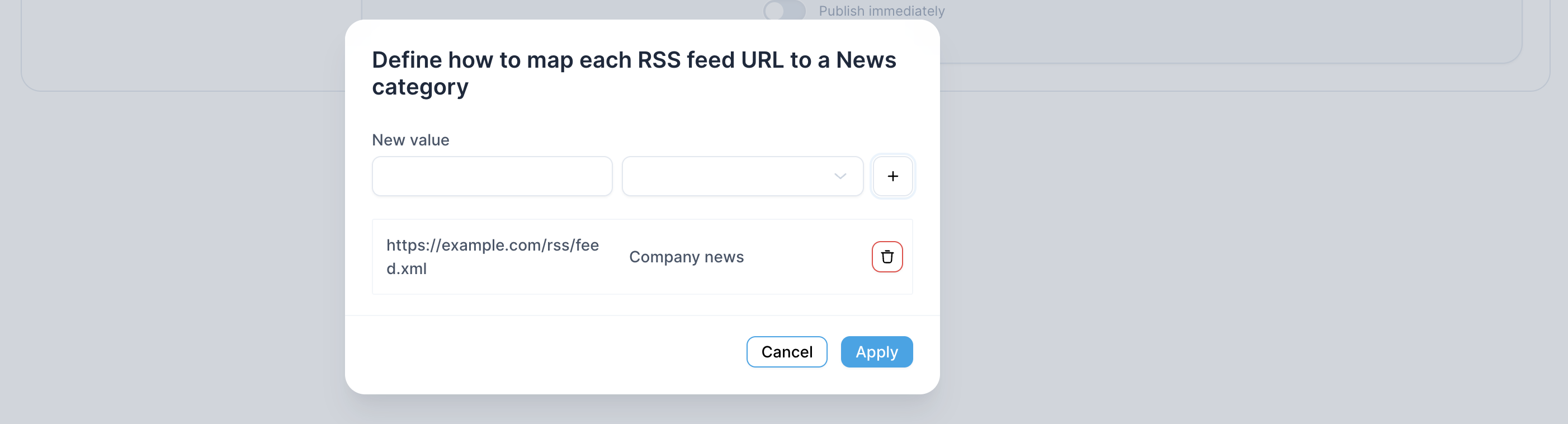 RSS News plugin adding multiple feeds