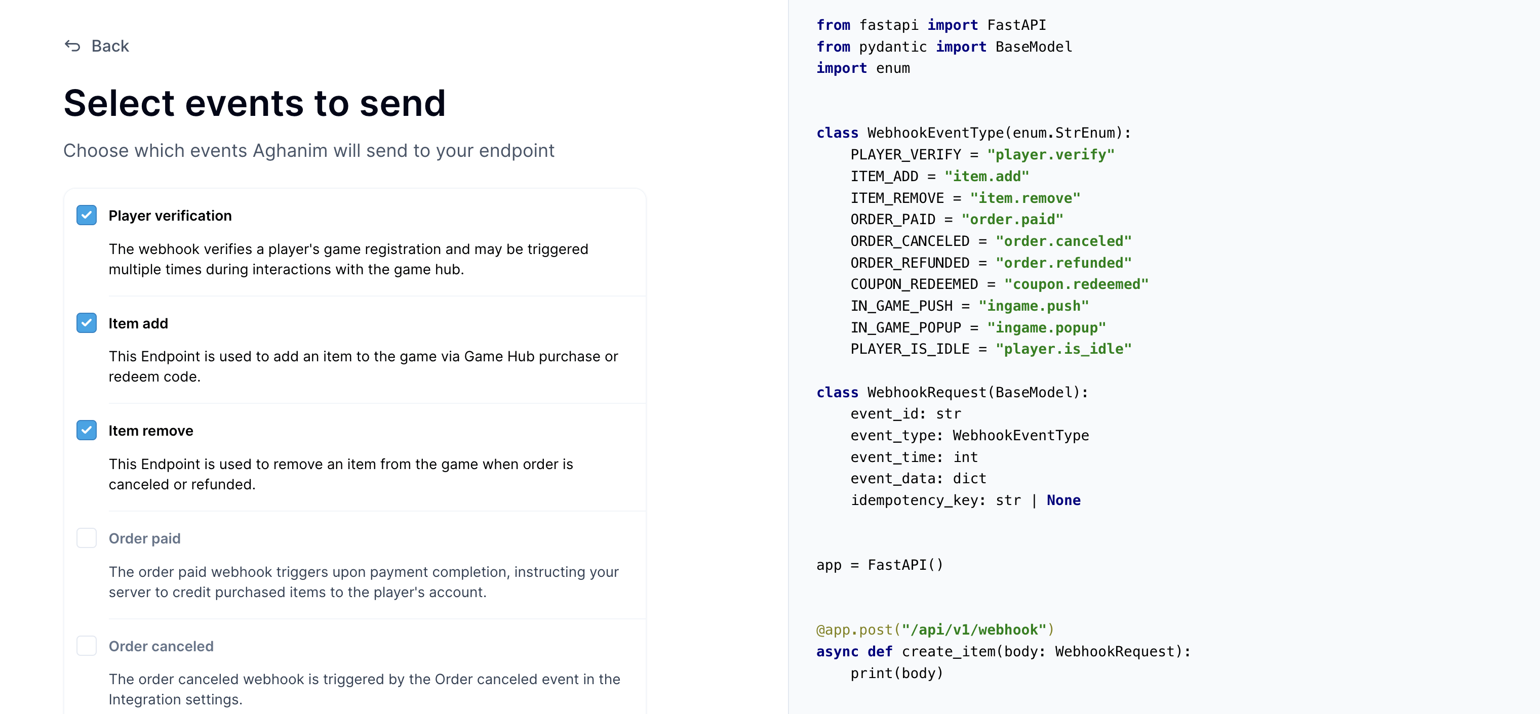 Webhook general flow image